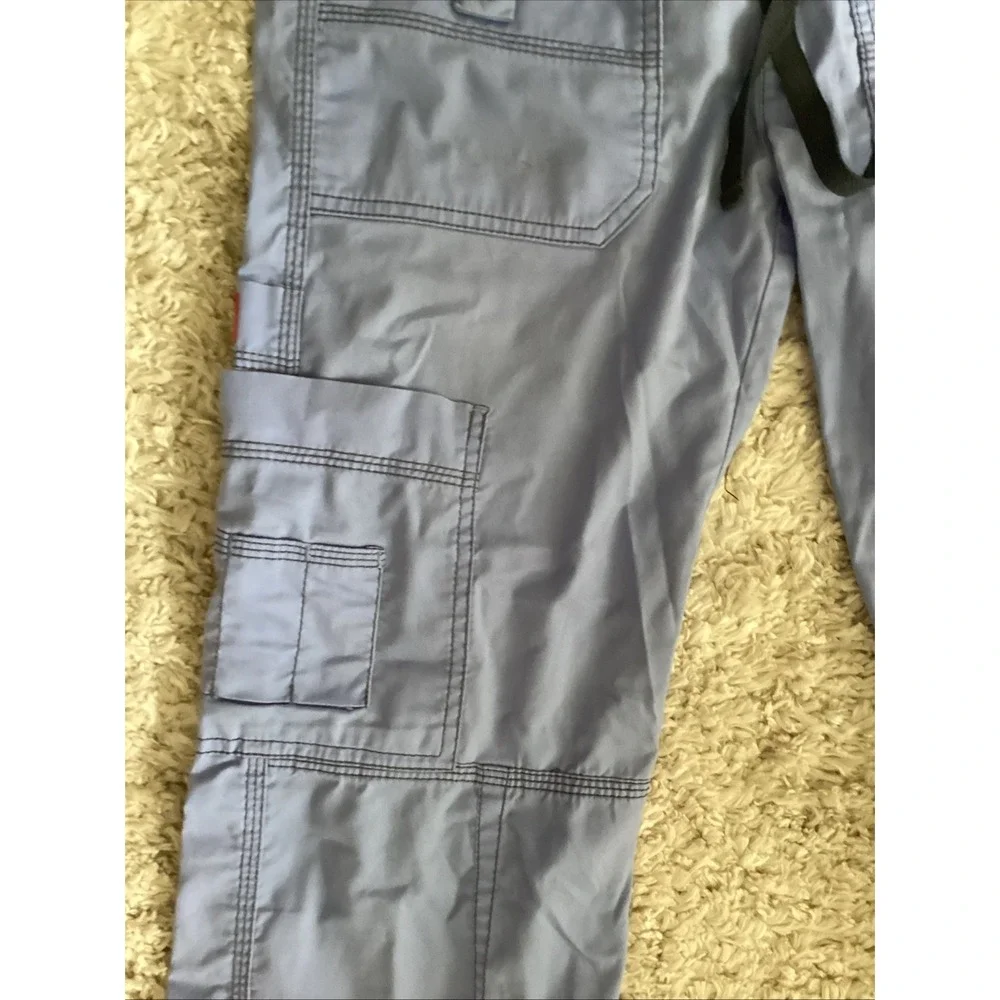 Dickies Cargo Scrub Pants XS Utility Pockets Blue Medical